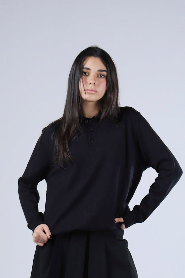WOOL POLO SHIRT