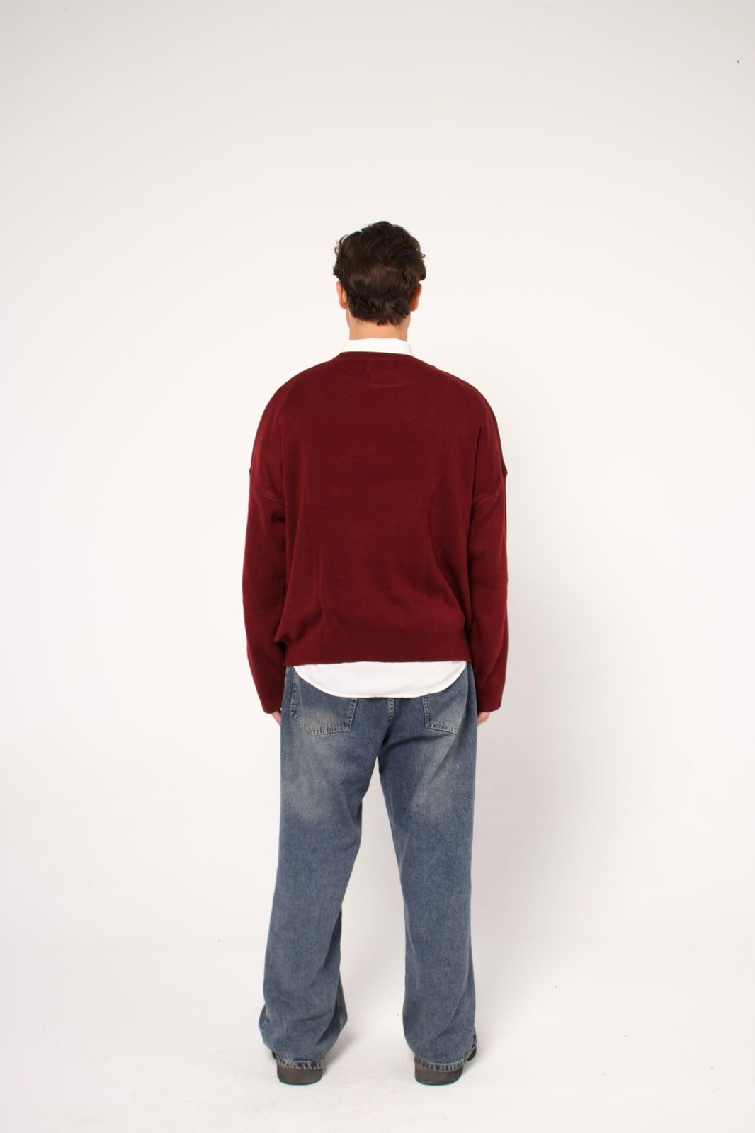 Burgundy knit
