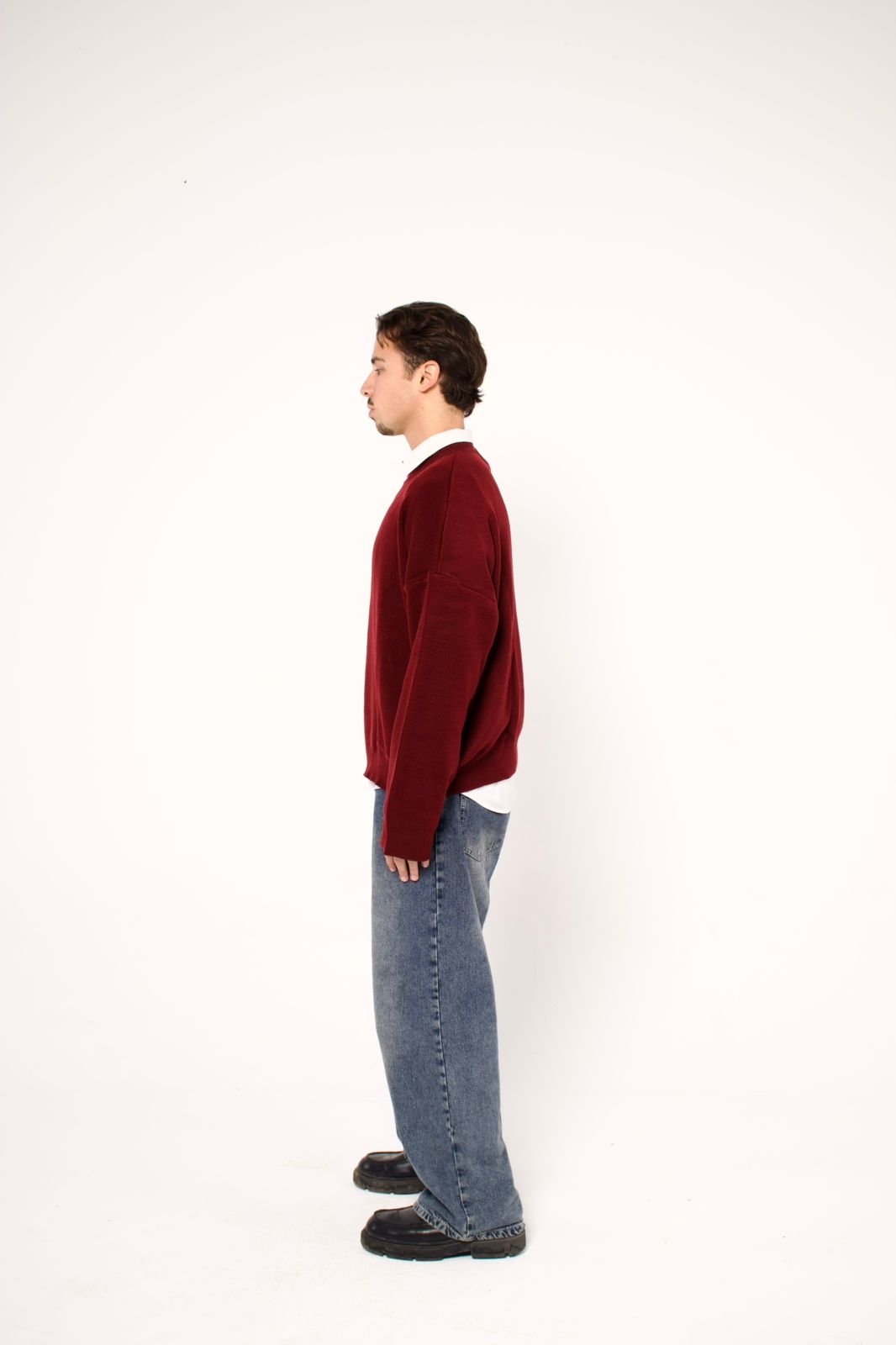 Burgundy knit