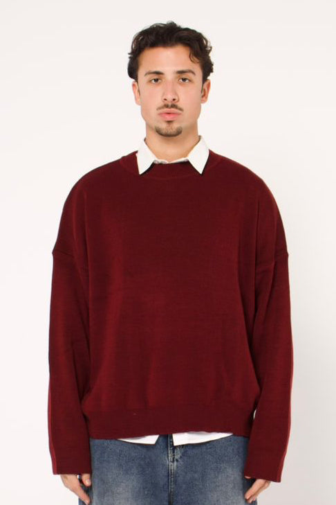 Burgundy knit